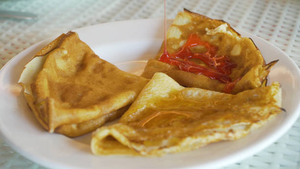 istock Pancakes on a plate with jam 915121278