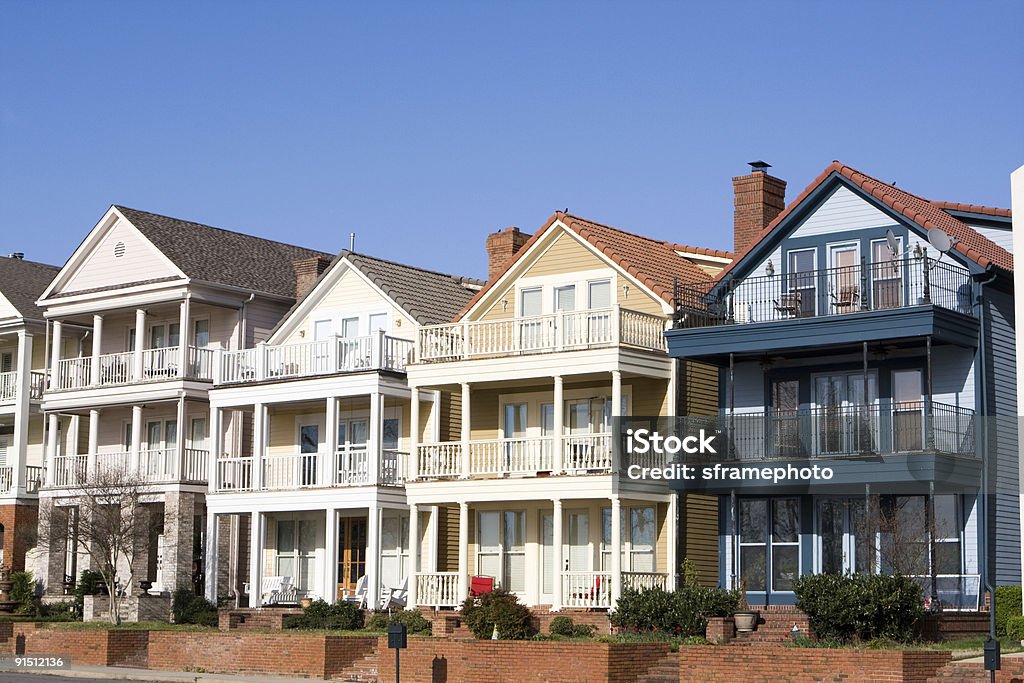 High End Townhouses, Mud Island, Memphis  Memphis - Tennessee Stock Photo