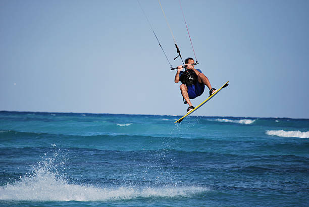 istock kiteboarding in Cancun, Mexico 91512138