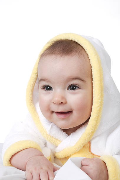 istock happy baby after bath 91512234
