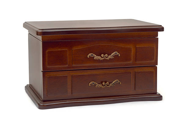 istock Retro wooden casket 91512399