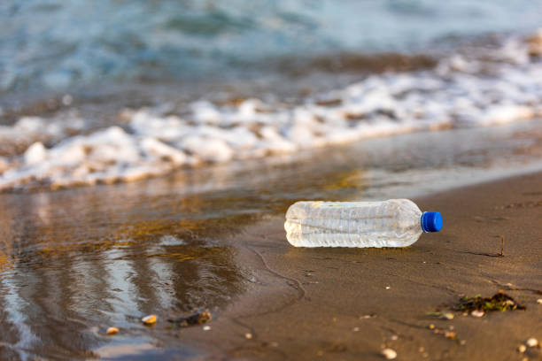заброшенная бутылка на берег - stranded message in a bottle island document стоковые фото и изображения