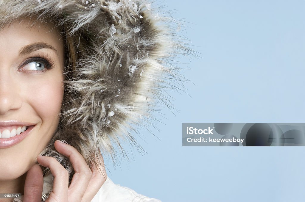 Beautiful winter blonde  Winter Stock Photo