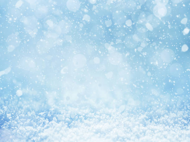istock Winter background. Snowflakes on snow 915127308