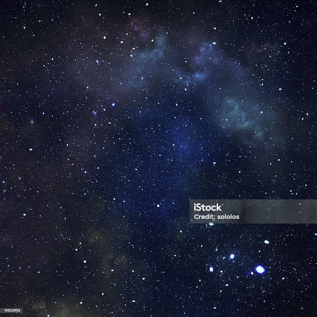 Dark starry sky Dark space galaxy Star Shape Stock Photo
