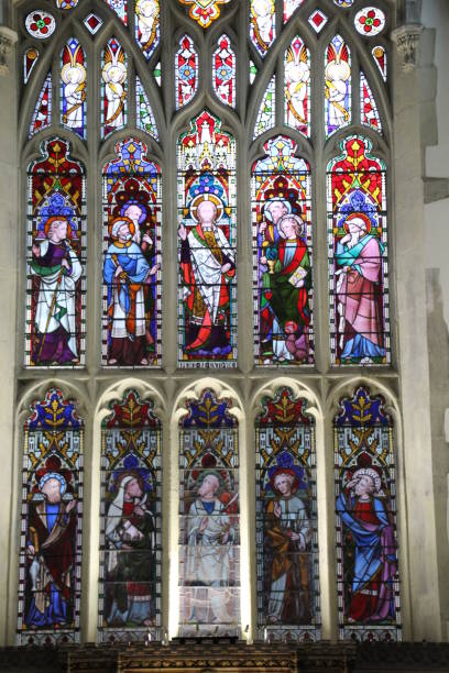 istock Stained glass window in Salisbury cathedral 915132220