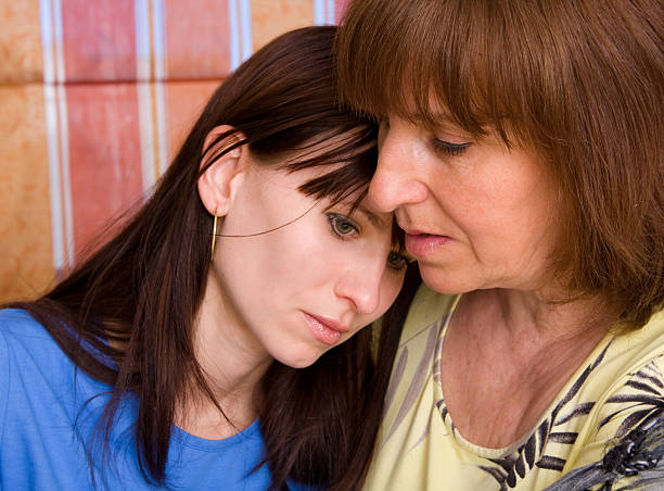 istock Mum calms the daughter 91513406