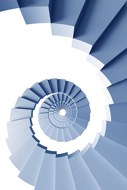 istock isolated 3d spiral staircase 91513440
