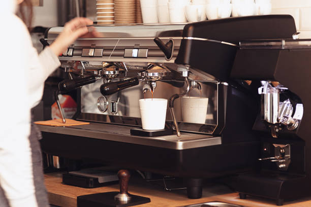 istock Barista, cafe, making coffee, preparation and service concept 915137112