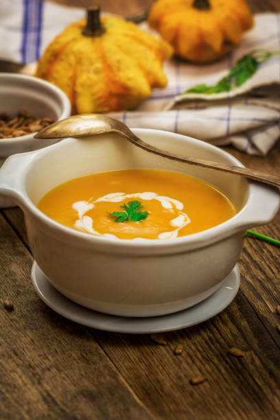 istock Pumpkin and carrot soup 915141056