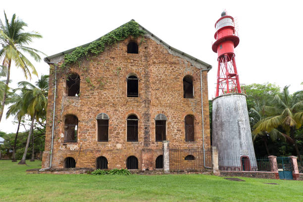 Former hospital of convitcs on Royal Island, Salvation's Islands Ile du Salut, French Guiana.
