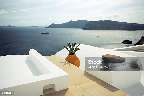 Santorin Griechenland Stockfoto und mehr Bilder von Architektur - Architektur, Aussicht genießen, Blau