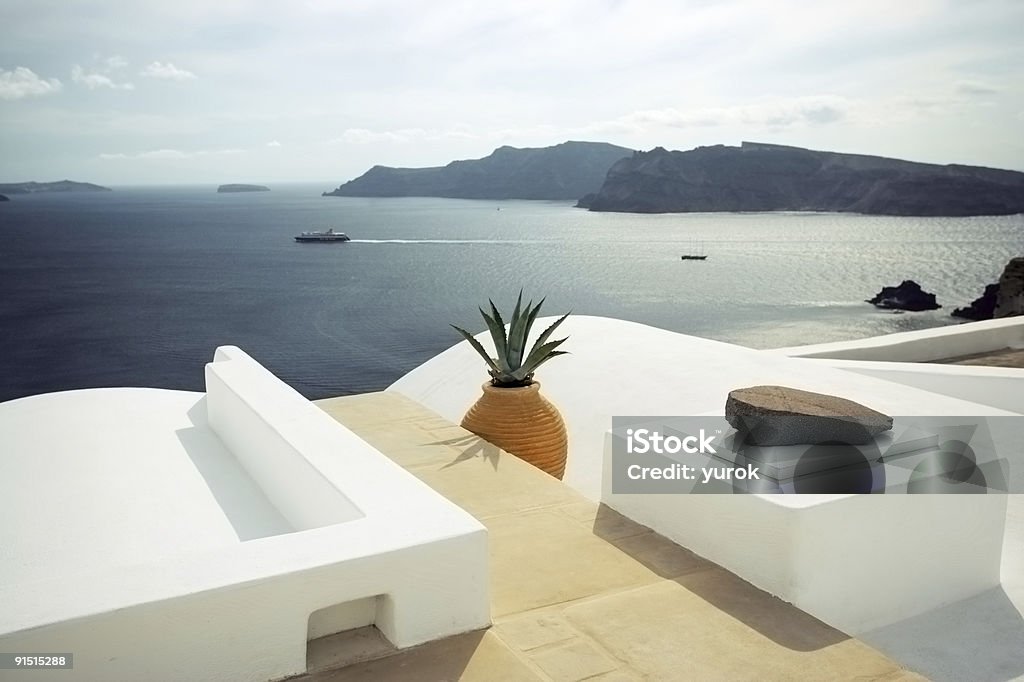 santorini, Grécia - Royalty-free Admirar a Vista Foto de stock