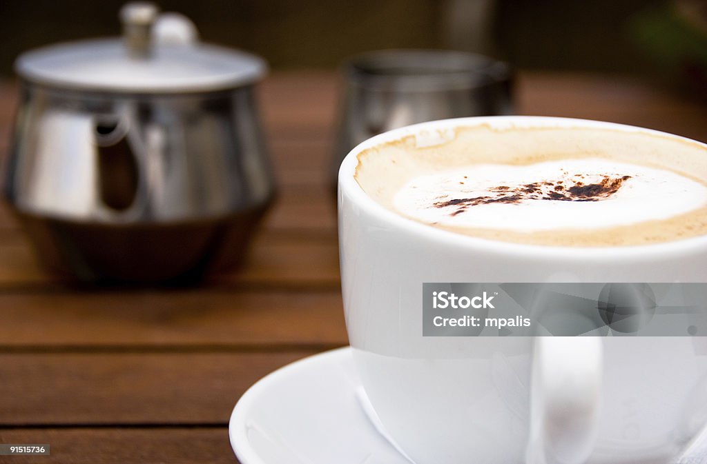 Cappuccino Coffee  Boiling Stock Photo