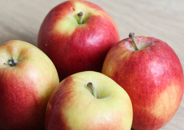 istock Green and yellow Jazz apples 915157500