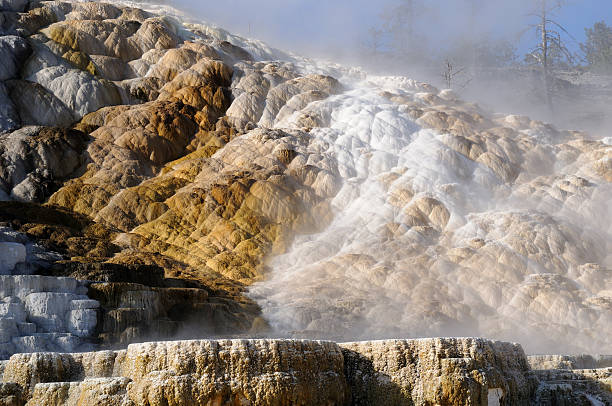 Hot Spring Formations #2 stock photo