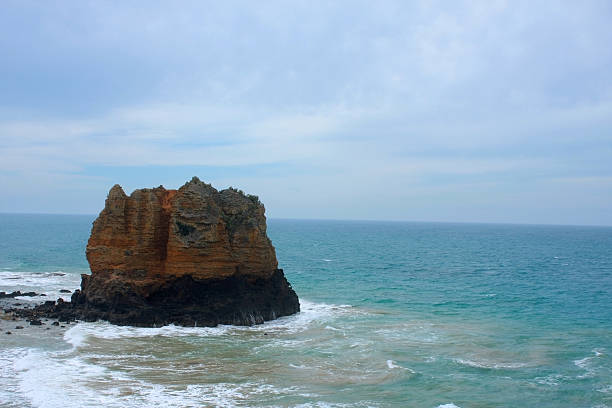 istock Rock Island in the ocean 91516282