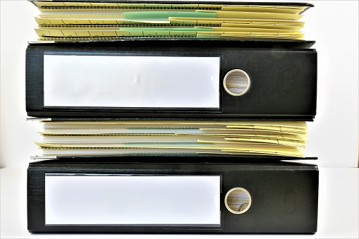 An concept Image of a binder with copy space