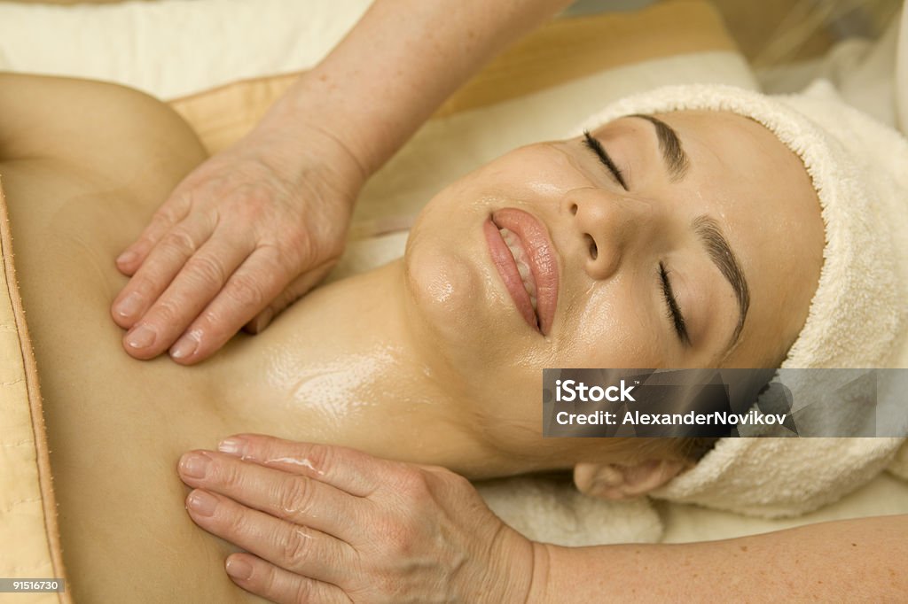Tratamento Facial massage.XXXL - Foto de stock de 20 Anos royalty-free