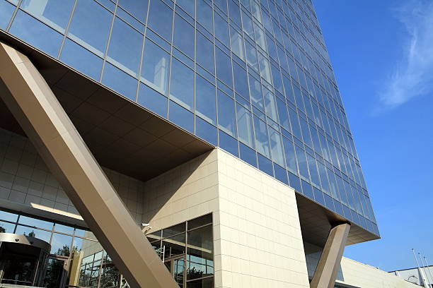 istock edge of office building on sky background 91516781