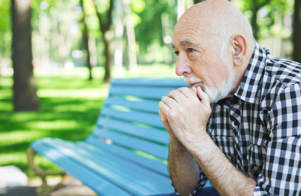 istock Pensive senior man outdoors 915170216