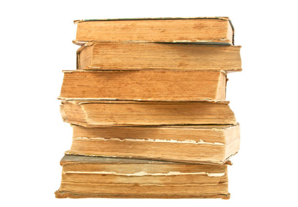 istock Stack of old books isolated on white background 915173542