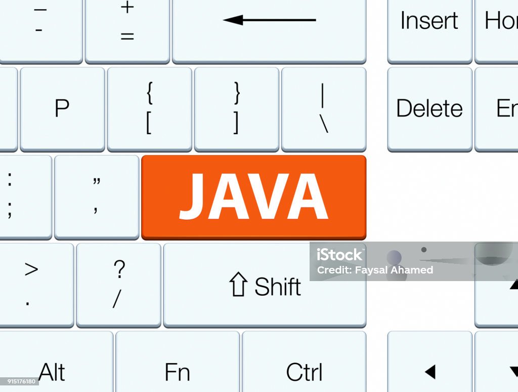Java Orange Keyboard Button Stock Illustration - Download Image Now ...