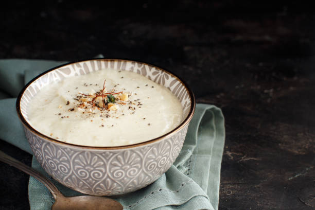 istock Creamy cauliflower soup 915179176