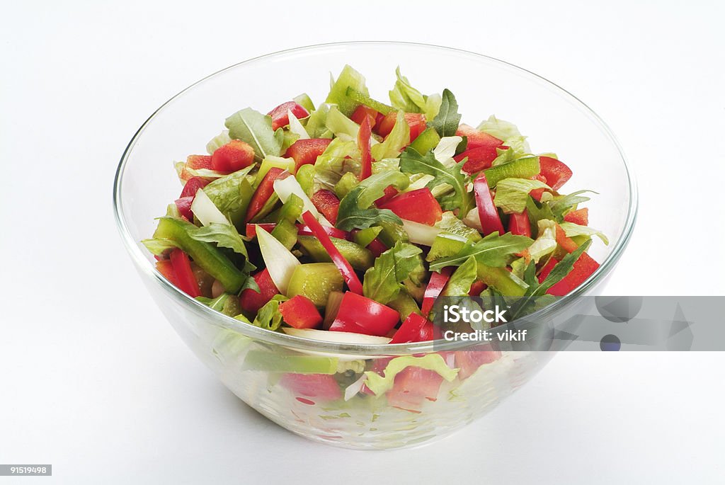 Schale mit frischem Gemüse-Salat - Lizenzfrei Beilage Stock-Foto