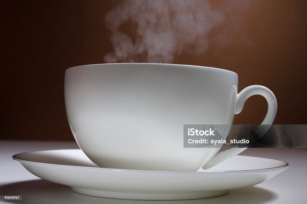 Tasse Kaffee mit Dampfbad - Lizenzfrei Dampf Stock-Foto