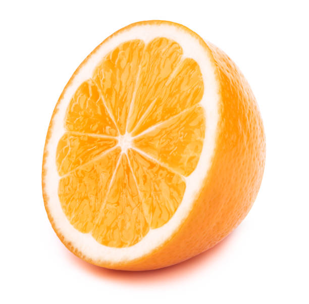 istock Half of orange fruit slice isolated 915198756