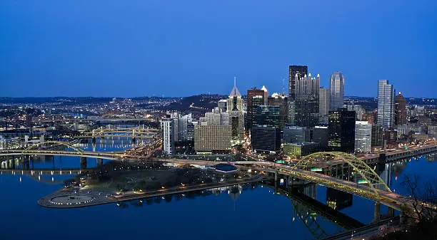 Photo of Night in Downtown Pittsburgh