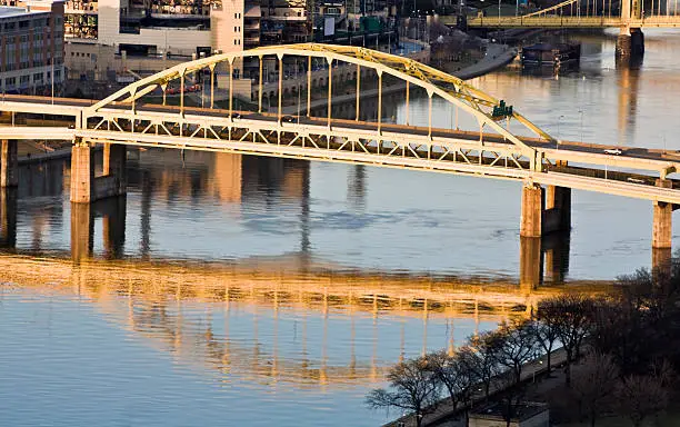 Photo of Bridge in Downtown Pittsburgh