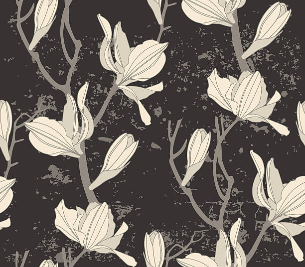 Blossom seamless pattern vector art illustration