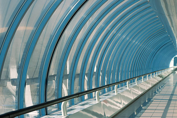istock Modern glass and steel interior. 91520219