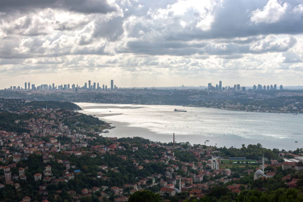 Panoramic view of Istanbul and Bosphorus