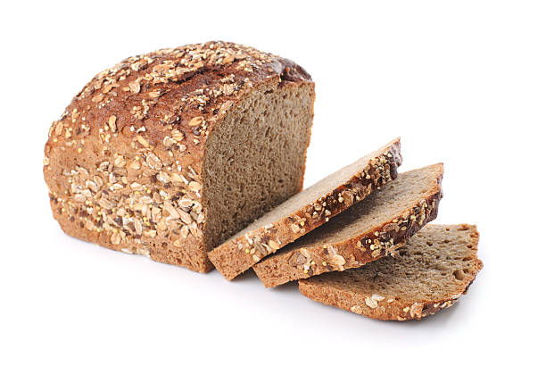 whole wheat bread stock photo