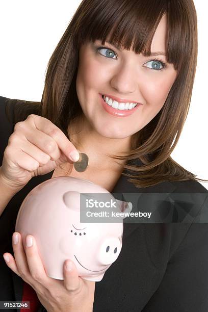 Cheerful Thrifty Businesswoman Stock Photo - Download Image Now - Adult, Adults Only, Beautiful People