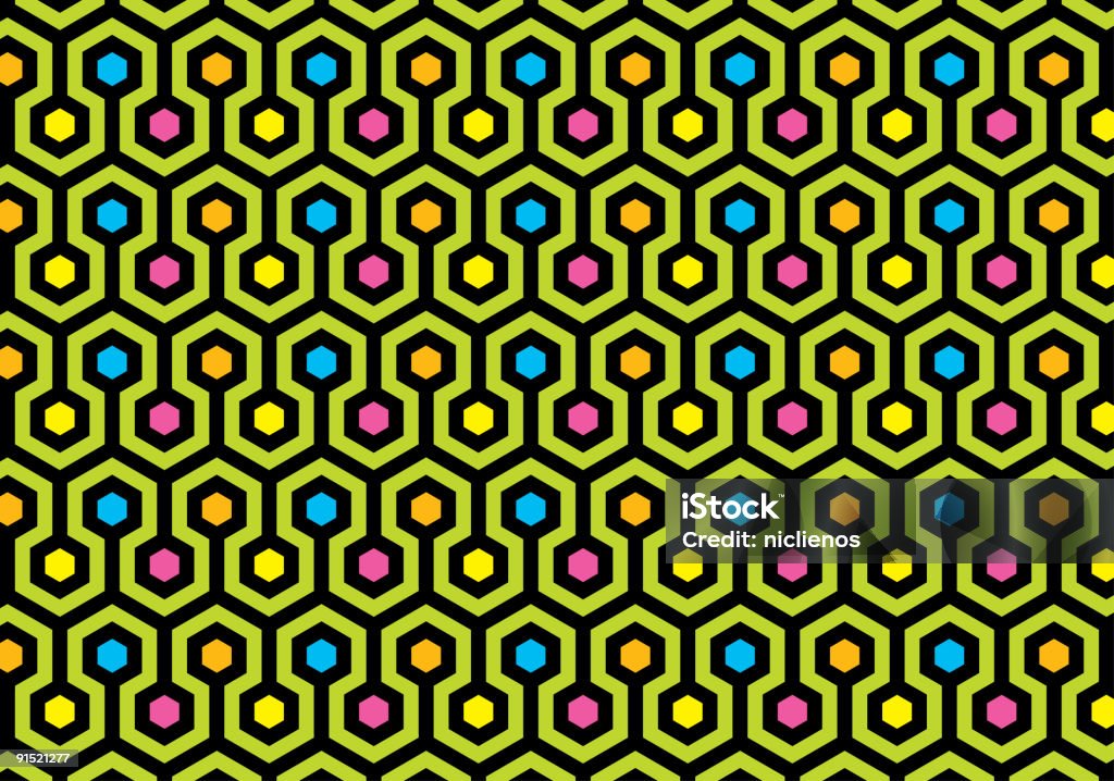 Hexágono textura de fundo - Ilustração de Colorido royalty-free