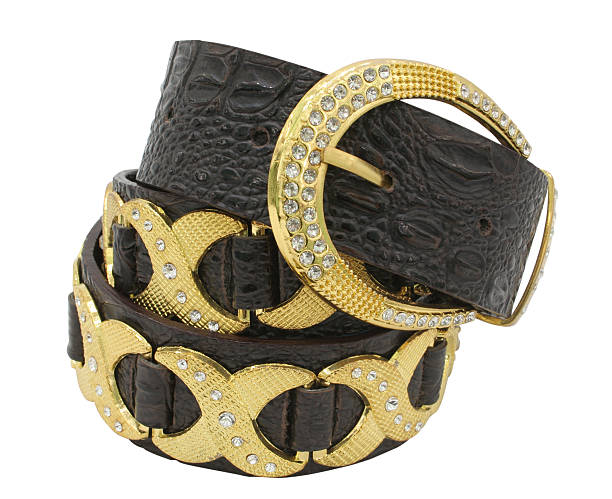 istock yellow female belt isolated 91521448