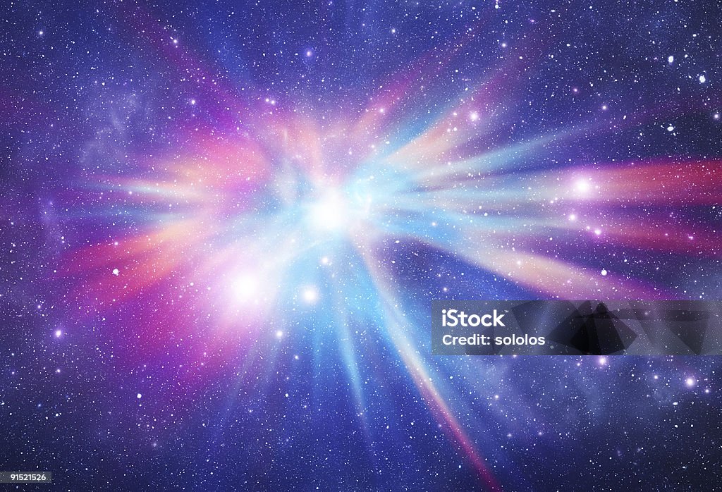 Abstract photo of a colorful space nebula Bright galaxy in deep space Galaxy Stock Photo