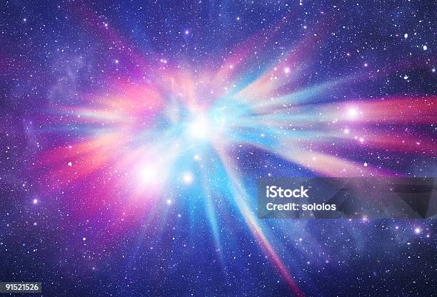 Abstract Photo Of A Colorful Space Nebula Stock Photo - Download Image Now - Galaxy, Outer Space, Nebula