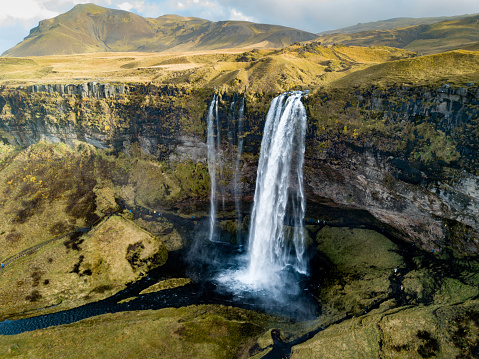 Big Waterfall in Iceland.