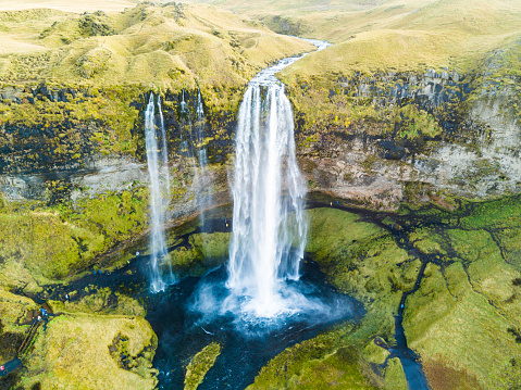 Big Waterfall in Iceland.