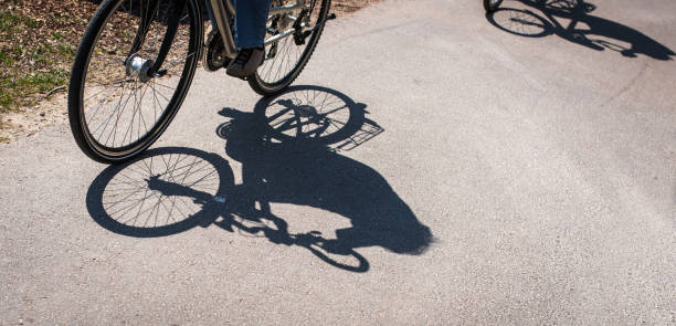 istock Silhouette of cyclists, Germany, Europe 915223454