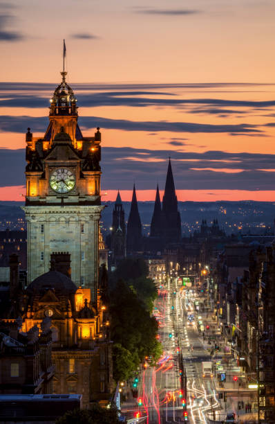 istock Edinburgh's Princes Street at dusk 915223632