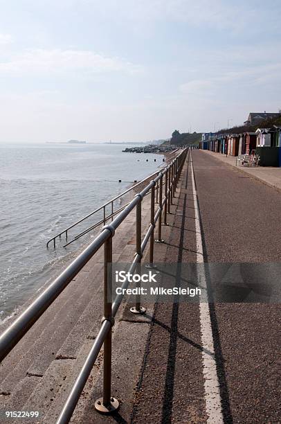 Sea Front Footpath Stock Photo - Download Image Now - Blue, Cloud - Sky, Coastal Feature