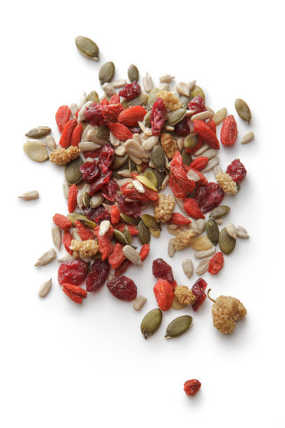 istock Nuts: Superfood Mix Isolated on White Background 915233946