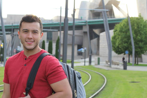 istock Trendy ethnic student heading to the university 915235216