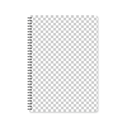 Notepad template with blank background
